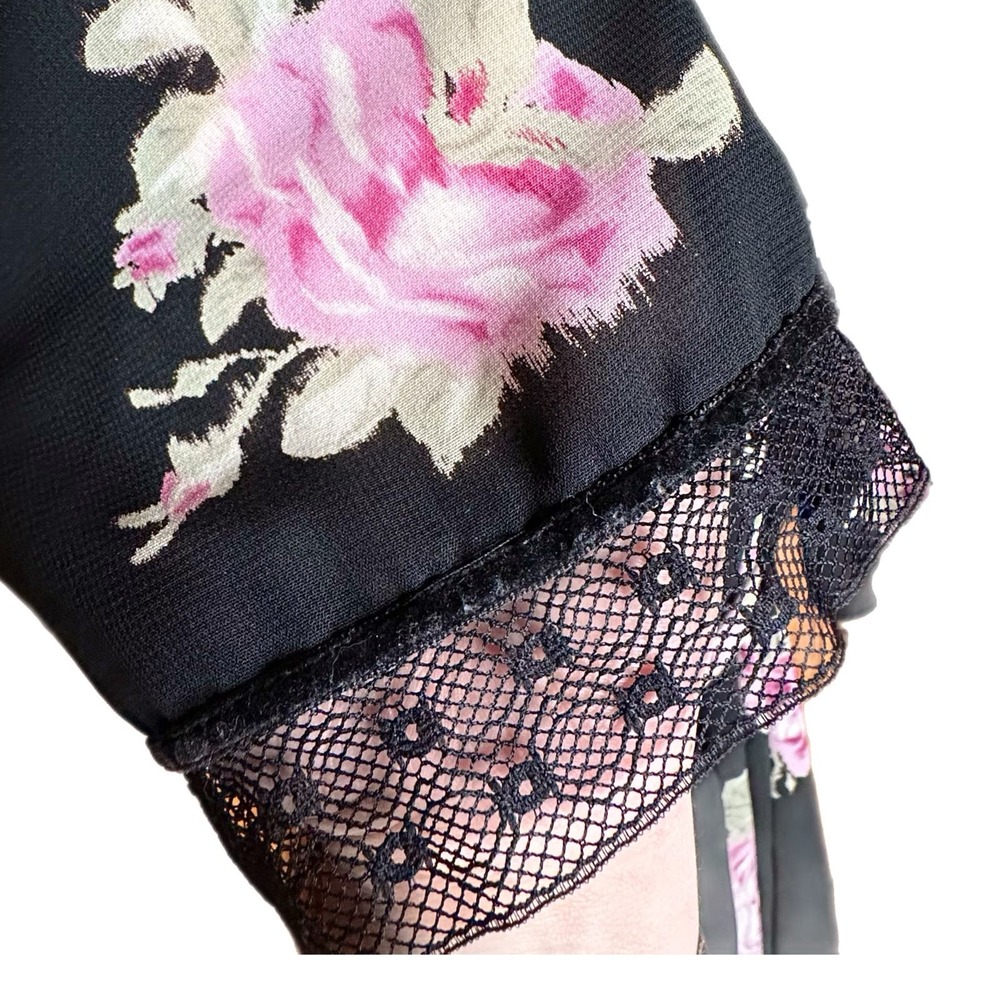 Oscar De La Renta Robe Vintage Sleepwear Cover Up Floral - Picture 2 of 5